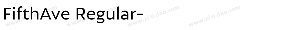 FifthAve Regular字体转换